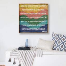 Forever Young Sign Wall Art Print Bob Dylan Nursery Decor Rustic Home Kids Room Boho Beach House
