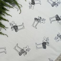 Christmas Woodland Moose Tree Skirt Decor Holiday Scandinavian Ornament Deer Swedish Gift - thumbnail 2