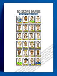 Bolton Wanderers Vol 2 - No Score Draws Wembley Edition A3 Print Of 24 Wonky Panini-style Doodles Of Bwfc's 2023 Efl Trophy-Winning Squad - thumbnail 1