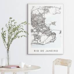 Rio De Janeiro Map Print - Minimal Poster Art Brazil - thumbnail 3