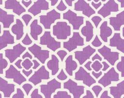 New 18x18 Inch Designer Handmade Pillow Case in Purple & White Lattice Pattern - thumbnail 2