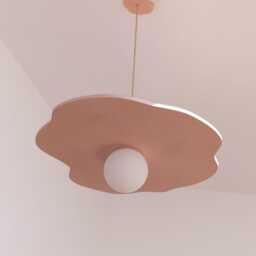 Large Colorful Water Lily Pendant Light - thumbnail 3