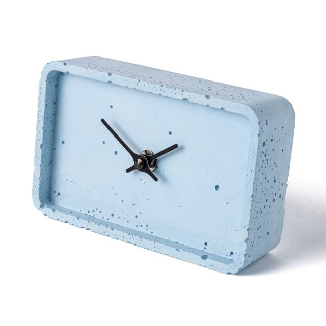 "Concrete Mantel Clock 4"" X 6, 3" - image 1