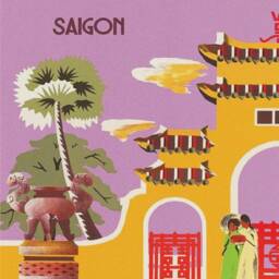 Vietnam Poster Vintage Saigon Tourism Travel Print - thumbnail 3