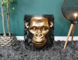 Bronzed Gold Monkey Side Table/Coffee