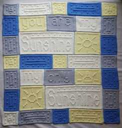 Made To Order, You Are My Sunshine, Only Sunshine Blanket, Cotbed Single Bed Throw, Nursery Rhyme Blanket - thumbnail 1