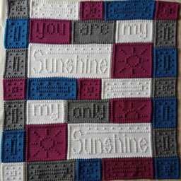 Made To Order, You Are My Sunshine, Only Sunshine Blanket, Cotbed Single Bed Throw, Nursery Rhyme Blanket - thumbnail 3