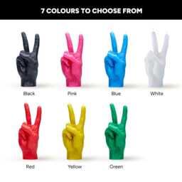 Peace Candle, Cool Candles, Funny Birthday Candle, Hand Shaped Graduation Gift, Christmas Peace Sign, Realistic Candles - thumbnail 3