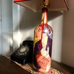 Vintage Era Art Bottle Lamp - thumbnail 3