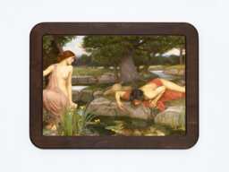 Echo & Narcissus John William Waterhouse Classical Mythology Classic Painting Wooden Framed Art Print - thumbnail 1