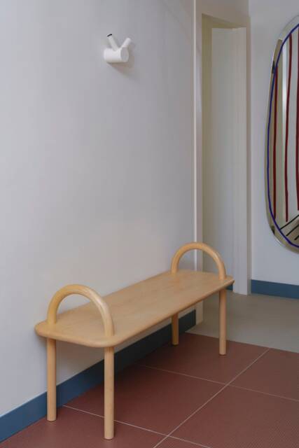 Handmade White Ash Wood Bench Minimalist Entryway Seating - image 1
