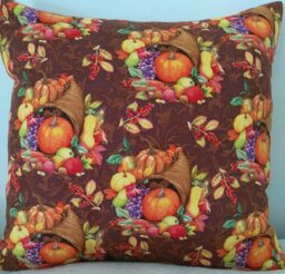 Large Cornucopia Print Pillow Covers 16 X - Set Of 2 - thumbnail 1