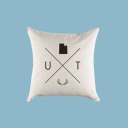 Utah Ut Home State Canvas Pillow Or Cover - thumbnail 2