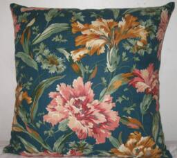 "Floral Pattern Decorative Pillow Cover-24""x24" - thumbnail 1