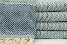 Turkish Blanket, Bed Cover, Teal Color Blanket, Turkish Bedspread, Beach Throw, Sofa Cover, Handmade Blanket, 75x91, Turkish Towel, B3-Dreamb