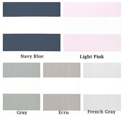 stripe Pillow Cover Zipper Closure Cabana Covers Euro Shams Throw Lumbar Navy Blue Light Pink French Gray Taupe Ecru - thumbnail 1