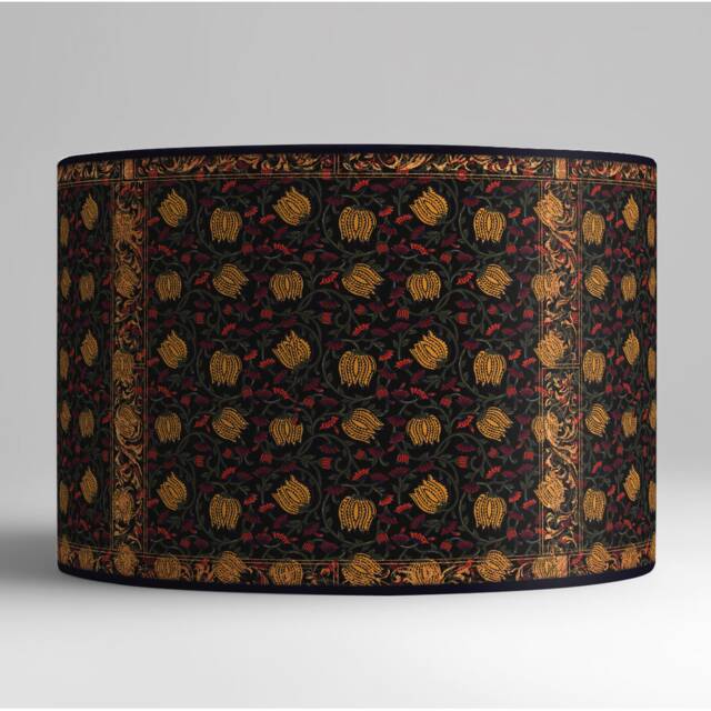 Lampshade, Lampshade Retro, Vintage, Handmade, Table Lamp, Paper, Vintage Flowers - image 1