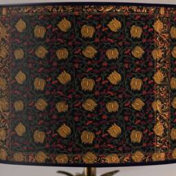 Lampshade, Lampshade Retro, Vintage, Handmade, Table Lamp, Paper, Vintage Flowers - thumbnail 3