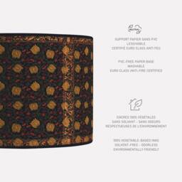 Lampshade, Lampshade Retro, Vintage, Handmade, Table Lamp, Paper, Vintage Flowers - thumbnail 2