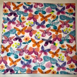 Zoofleece Butterfly Butterflies Monarch Insect Pink Blanket Animal Quilt Throw 55x60 - thumbnail 2