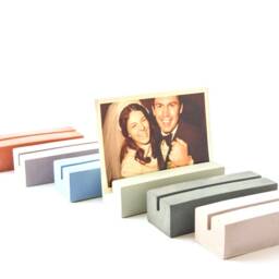 Concrete Photocard Holder - Modern Picture Stand, Business Card, Or Menu - thumbnail 2