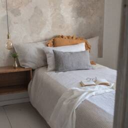 striped Linen Bedding Set - Duvet Cover & Pillowcases Organic Oeko-Tex Certified Pure - thumbnail 2