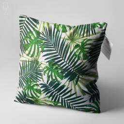 Green Tropical Eucalyptus Leaves Cushion Cover - Double Sided Printing On The Soft Chenille Fabric With Multi Size Options Oeko-Tex?? - thumbnail 3