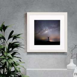 Handmade Square Picture Frame, Flatwood Frame With Mount, Wall Art - thumbnail 4