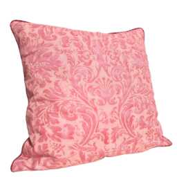 Throw Pillow Cushion Cover Fortuny Fabric Red Museum Texture Sevres Pattern - Made in Italy - thumbnail 3
