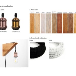 Handcrafted Oak Wall Sconce Lamp - Edison Style, Rustic Ambient Light, Bedside Lighting - thumbnail 3