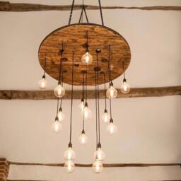 Giant Cable Reel Drum Chandelier Ceiling Cluster Pendant Light