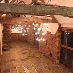 Giant Cable Reel Drum Chandelier Ceiling Cluster Pendant Light - thumbnail 2
