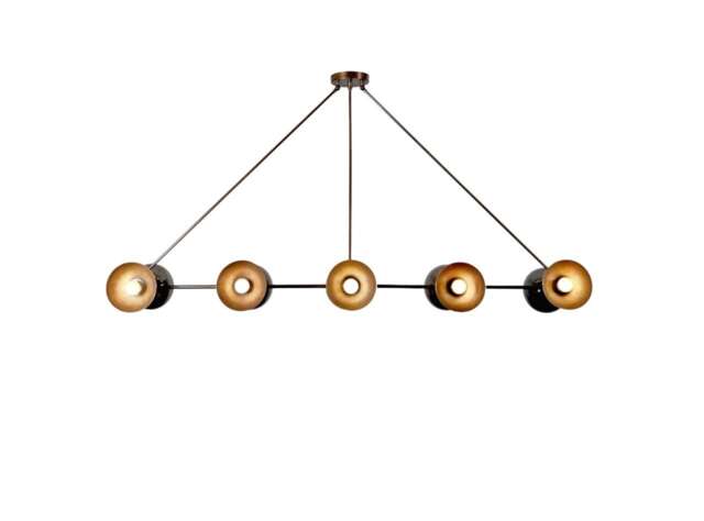 10 Light Modern Industrial Handcrafted Brass Pendant Light , Large Statement Bolivar Suspension Ceiling Contemporary Chandelier - image 1