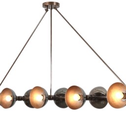 10 Light Modern Industrial Handcrafted Brass Pendant Light , Large Statement Bolivar Suspension Ceiling Contemporary Chandelier - thumbnail 3