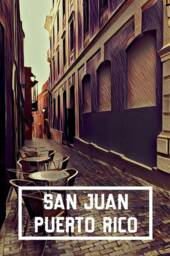 Old San Juan Puerto Rico Street Artwork Vintage - Poster Or Canvas - thumbnail 2