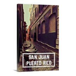 Old San Juan Puerto Rico Street Artwork Vintage - Poster Or Canvas - thumbnail 3