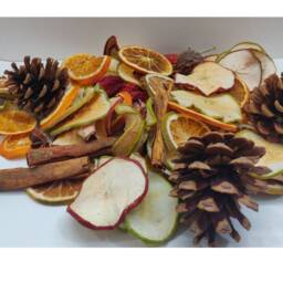 Dried Fruit, Natural Fruit Christmas Decoration, Orange & Apple Slices Wreath Making - 200G Bag - thumbnail 3