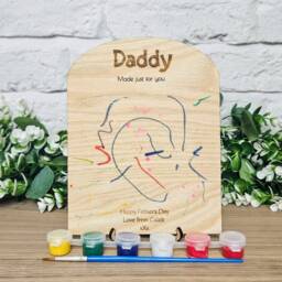 Personalised Drawing Gift For Nana, Childrens Artwork Plaque, Custom Kids Painting Gift, Birthday From Grandchildren, Sentimental - thumbnail 2