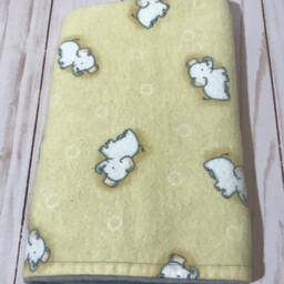 Lovey Blanket, Elephant Yellow Flannel Minky Blanket For Boy, Security Lovey Baby - thumbnail 3