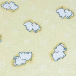 Lovey Blanket, Elephant Yellow Flannel Minky Blanket For Boy, Security Lovey Baby - thumbnail 4