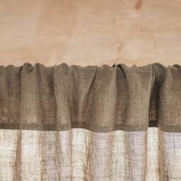 Living Room Curtains - Curtains & Window Treatments Farmhouse For Bedroom Rod Pocket Natural Linen Curtain Window Drape - thumbnail 2