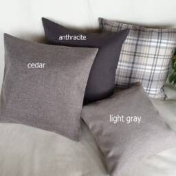Houndstooth Pillow Cover - Poly Linen Goose Foot Pattern, Housewarming Gift - thumbnail 4