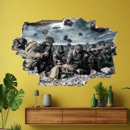 Soldier Army Military World War Wall Sticker Mural Decal Print Art Kids Bedroom Home Cp51 - thumbnail 2