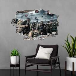 Soldier Army Military World War Wall Sticker Mural Decal Print Art Kids Bedroom Home Cp51 - thumbnail 3