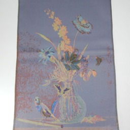 Gobelin Tapestry Flowers & Goldfinch 23.5x15.5 in 60x40 cm Wall Hanging Fabric - thumbnail 4