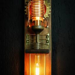 steampunk Wall Lamp. This Is A Pre-Order For Manufacturing - thumbnail 2