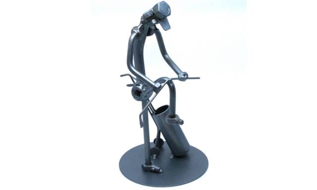 Angry Golfer Gift Golfer Figurine Breaking His Club, Custom Golf Coach Gift, Nuts & Bolts Metal Sculpture, Funny Gifts Scrap Art - image 1