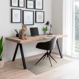 Braided Herringbone Pattern Vinyl Floor Protector, Beige Chair Desk Mat, Texture Gaming Mat