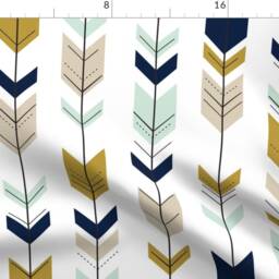 Boho Arrows Curtain Panel - Tribal Southwestern Bohemian Nursery Boy Custom Fletching By Littlearrowdesign - thumbnail 4