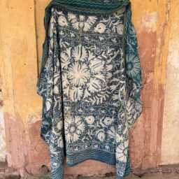 Handmade Suzani Kantha Quilt - Vintage Boho Bedspread - thumbnail 4